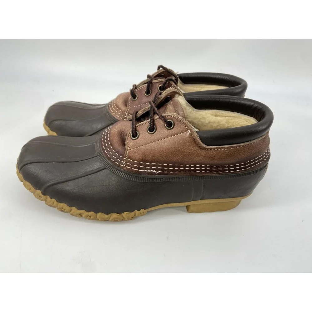 Vintage LL Bean Boots Womens‎ EM US 9 Shearling Lined Duck Snow Waterproof